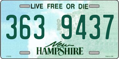 NH license plate 3639437