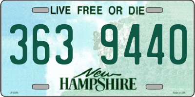 NH license plate 3639440