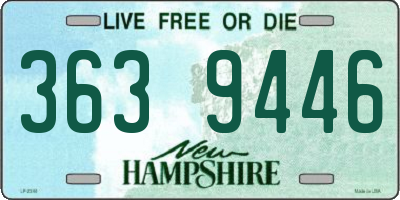 NH license plate 3639446