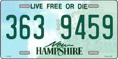 NH license plate 3639459