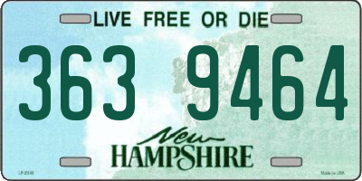 NH license plate 3639464