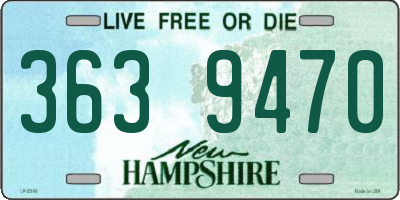 NH license plate 3639470