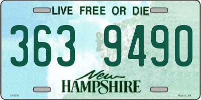 NH license plate 3639490