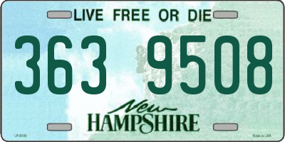 NH license plate 3639508
