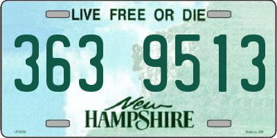 NH license plate 3639513