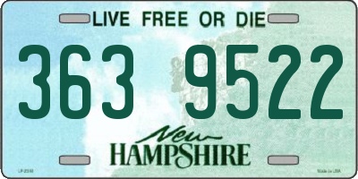 NH license plate 3639522
