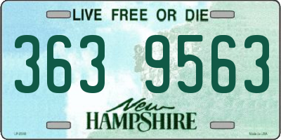 NH license plate 3639563
