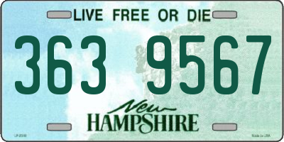 NH license plate 3639567