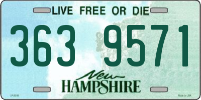 NH license plate 3639571