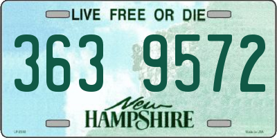 NH license plate 3639572