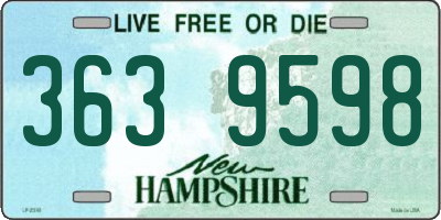NH license plate 3639598