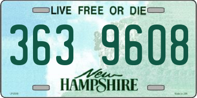 NH license plate 3639608