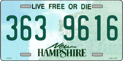 NH license plate 3639616