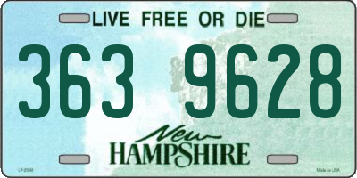NH license plate 3639628