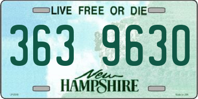 NH license plate 3639630