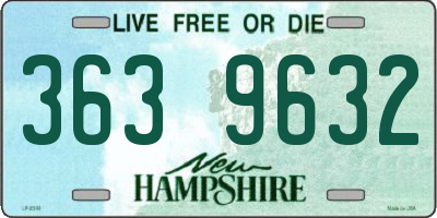 NH license plate 3639632