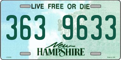 NH license plate 3639633
