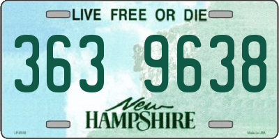 NH license plate 3639638