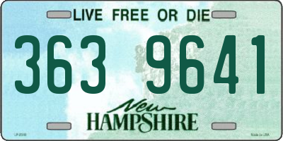 NH license plate 3639641