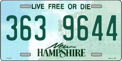NH license plate 3639644
