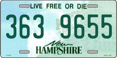NH license plate 3639655