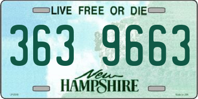 NH license plate 3639663
