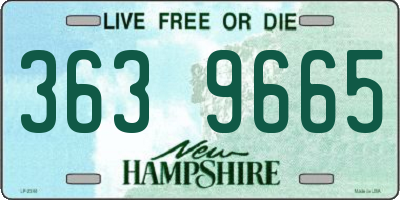 NH license plate 3639665