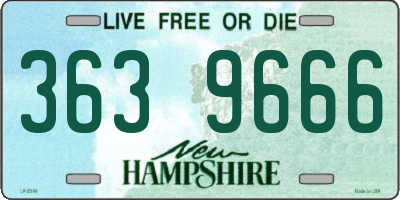 NH license plate 3639666