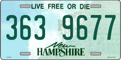 NH license plate 3639677