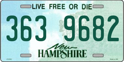 NH license plate 3639682