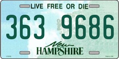 NH license plate 3639686