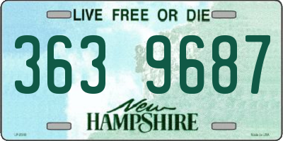NH license plate 3639687