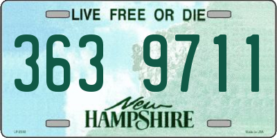 NH license plate 3639711