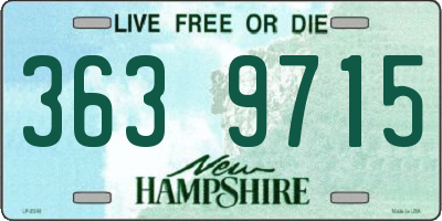 NH license plate 3639715