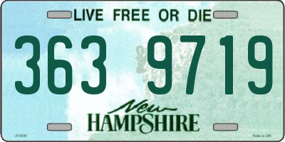 NH license plate 3639719