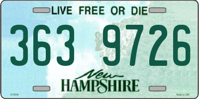 NH license plate 3639726