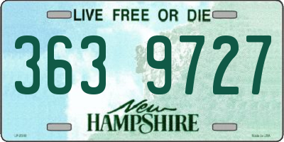 NH license plate 3639727