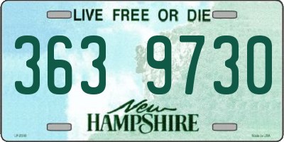 NH license plate 3639730
