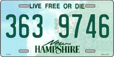NH license plate 3639746
