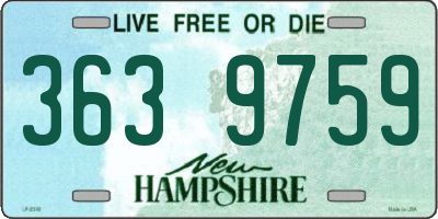 NH license plate 3639759