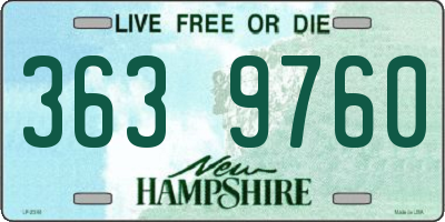 NH license plate 3639760