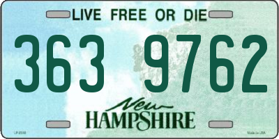 NH license plate 3639762