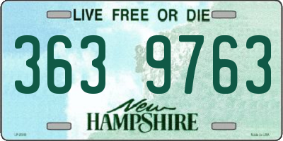 NH license plate 3639763