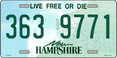 NH license plate 3639771