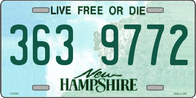 NH license plate 3639772