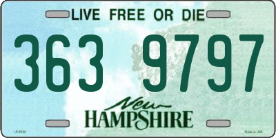NH license plate 3639797