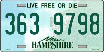 NH license plate 3639798