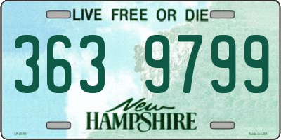 NH license plate 3639799