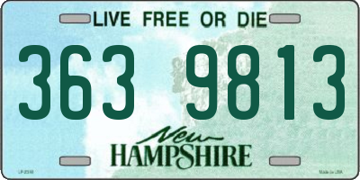 NH license plate 3639813
