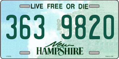 NH license plate 3639820